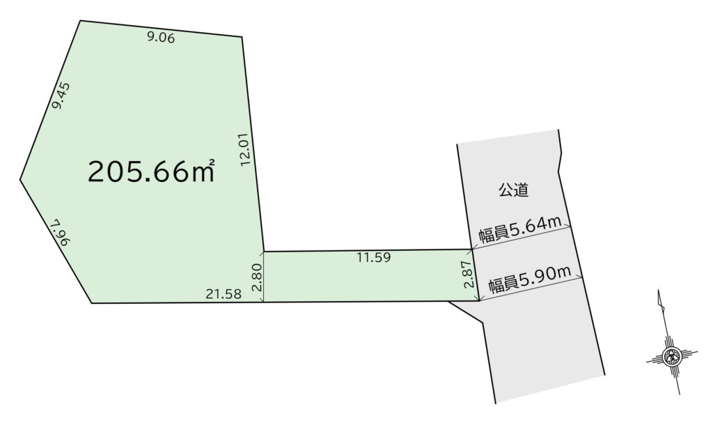 小金井市貫井南町4丁目売地 区画図